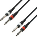 Adam Hall CABO AUDIO K3TPP0100 1m 2 Jack/2 Jack