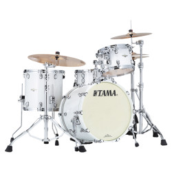 Tama Starclassic Maple 4pc PWH Piano White BNS