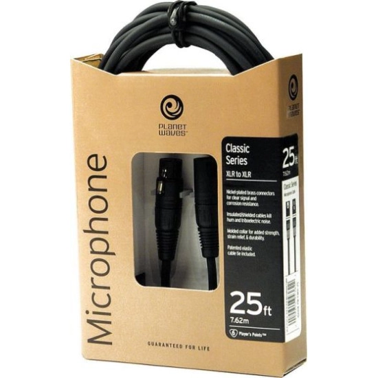 Planet Waves CABO MICROFONE PW CMIC 25 7,5mt XLR/XLR