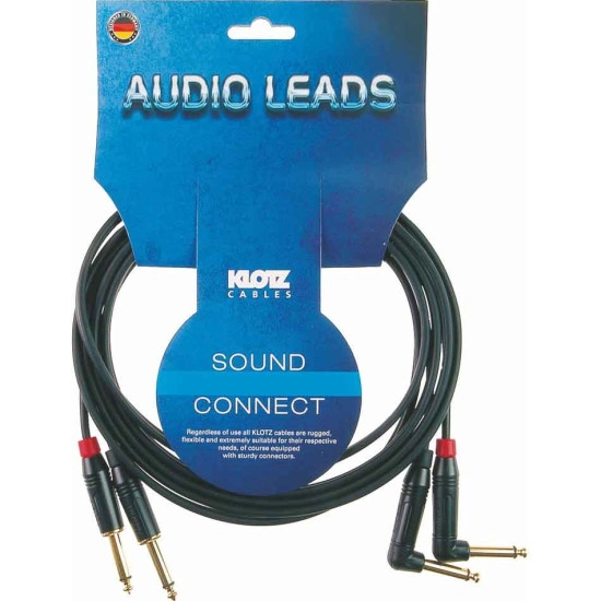 Klotz CABO AUDIO KMPR0300 Audio Leads 3mt 2 Jack/2 Jack