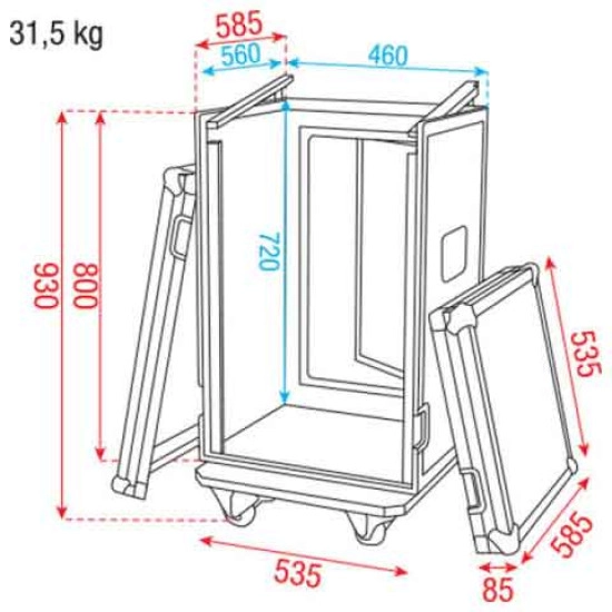 DAP Audio RACK 19'' 16HU D7365B