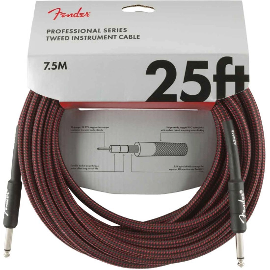 Fender Professional Series 7,5m Jack/Jack Red Tweed