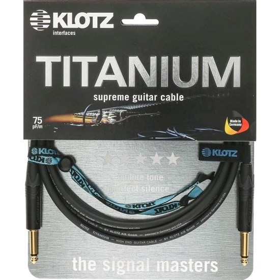 Klotz TI 0300PP Titanium 3m Jack/Jack