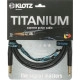 Klotz TI 0300PP Titanium 3m Jack/Jack