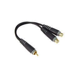 Klotz CABO ADAPTADOR AUDIO AYU 9 20cm 1x RCA M/ 2x RCA F