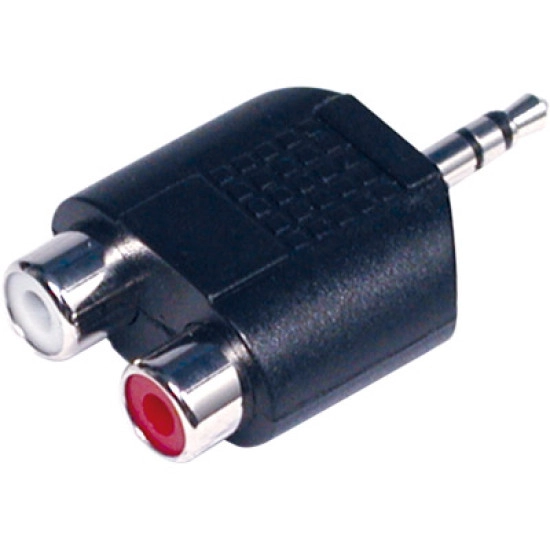 SMI ADAPTADOR Jack 3,5 Macho Stereo/2x RCA Fêmea