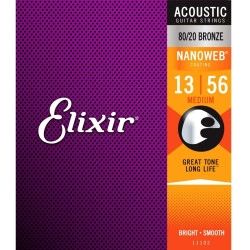 Elixir Nanoweb Bronze 13/56 Medium