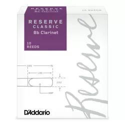 Daddario Reserve Classic Clarinete Bb 3.5+ (10 Un)