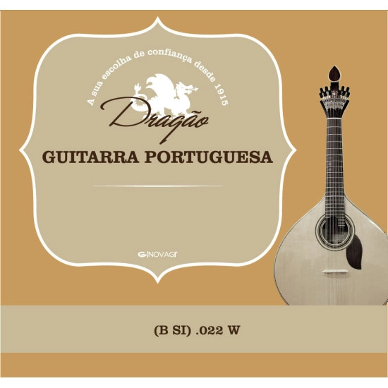 Dragão CORDA GUITARRA PORTUGUESA .022W Silver (B)