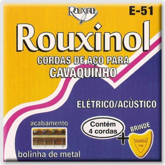 ROUXINOL SET CORDAS CAVAQUINHO BRASILEIRO E 51