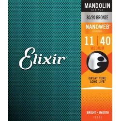 Elixir SET CORDAS BANDOLIM 80/20 Nanoweb Medium