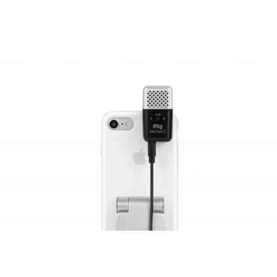 IK MULTIMEDIA MICROFONE CONDENSADOR iRig Mic Cast 2