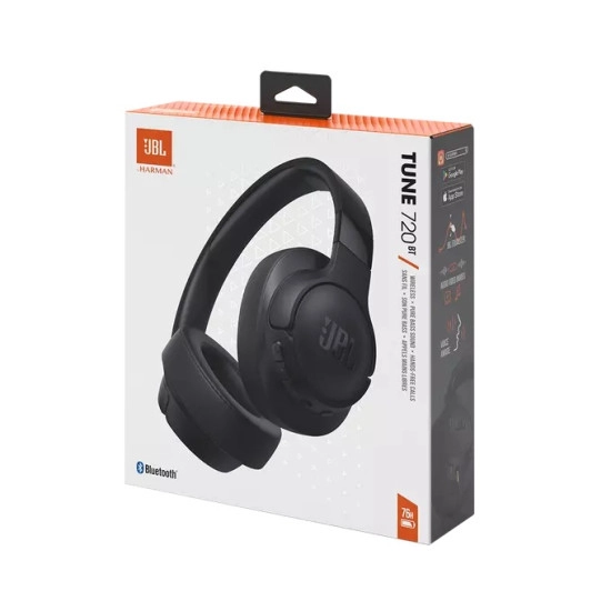 JBL AUSCULTADORES BLUETOOTH Tune 720 BT BLK