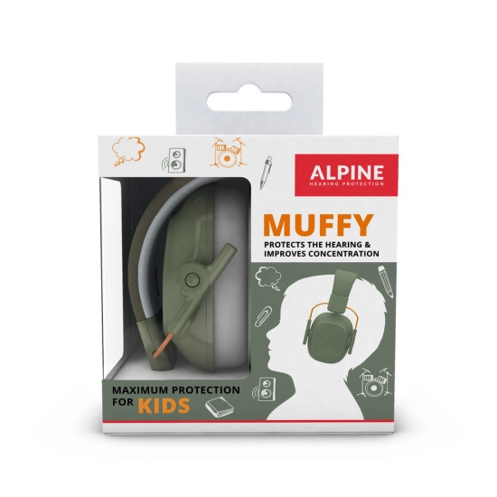 Alpine PROTEÇÃO AUDITIVA Muffy Kids Verde