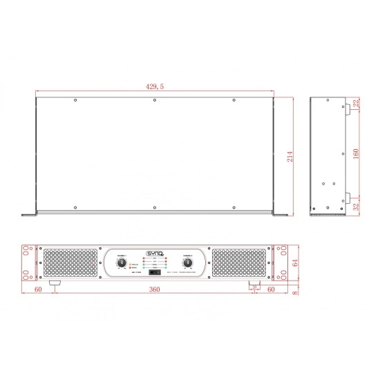 Synq AMPLIFICADOR POTENCIA SE 1100