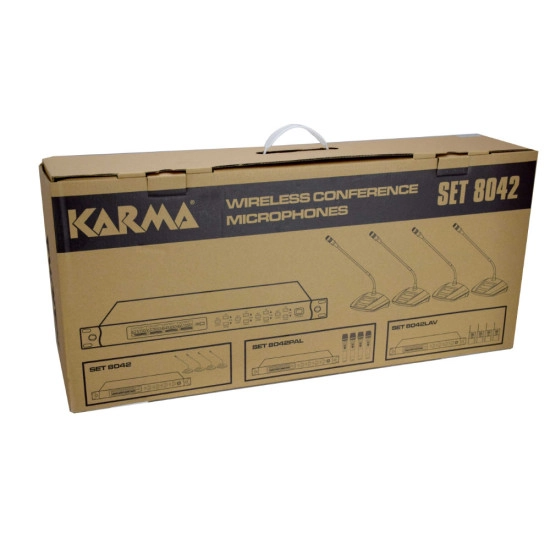 KARMA SISTEMA MICROFONE MAO SET8042PAL (4 unid)