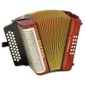 Hohner CONCERTINA CORONA II Red GCF