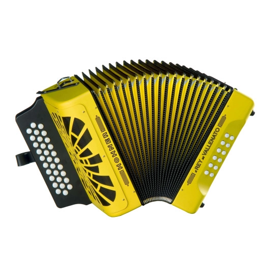 Hohner CONCERTINA El Rey del Vallenato GCF Amarela