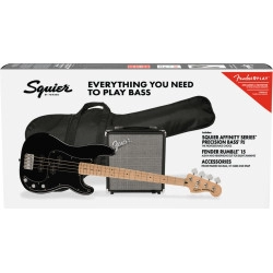 Squier Pack Affinity Series Precision Bass PJ MN BLK