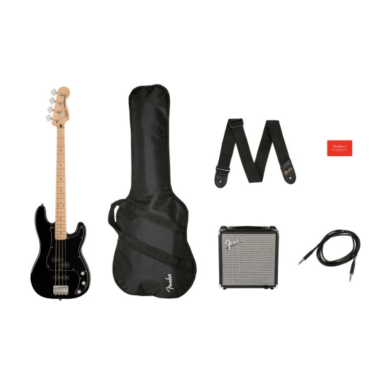 Squier Pack Affinity Series Precision Bass PJ MN BLK