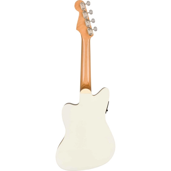 Fender UKULELE CONCERTO ELETRIFICADO Fullerton Jazzmaster Olympic White