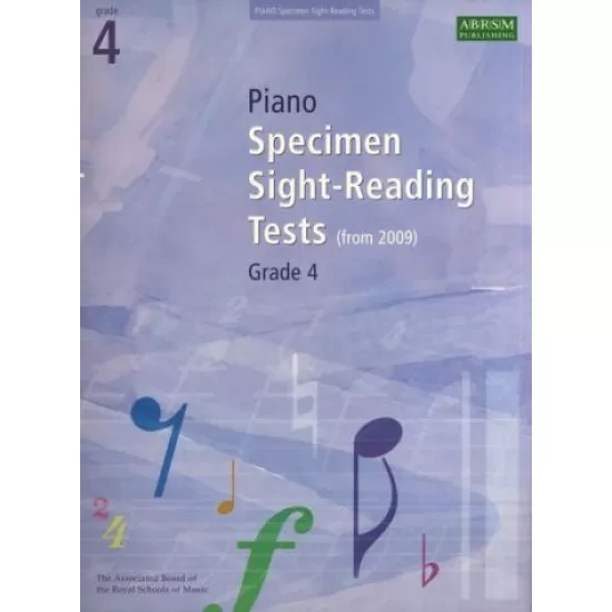ABRSM LIVRO Piano Specimen Sight Reading Tests   Grade 4
