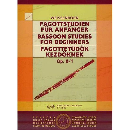 LIVRO Weissenborn Bassoon Studies For Beginners