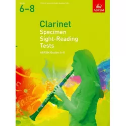 ABRSM LIVRO Specimen Sight Reading Tests for Clarinet   Grades 6 8
