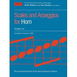 ABRSM LIVRO Scales and Arpeggios for Horn   Grades 1 8