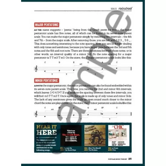 Rockschool LIVRO Popular Music Theory Guidebook (Grades Debut 5)