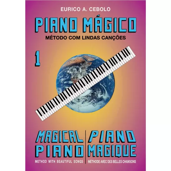 Eurico Cebolo LIVRO Piano Magico 1 (com CD)