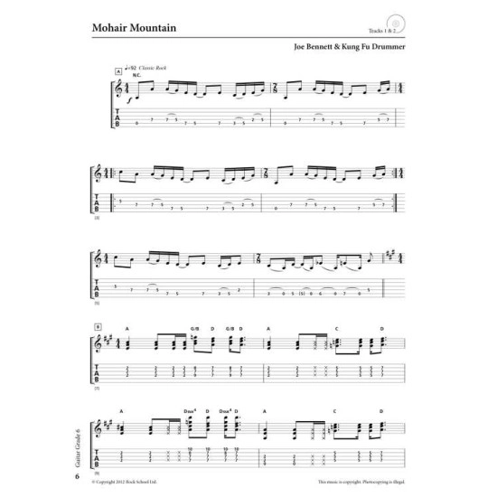 Rockschool LIVRO Guitar Grade 6 2018