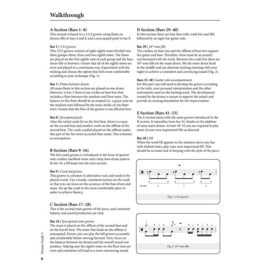 Rockschool LIVRO Drums Grade 3 2018