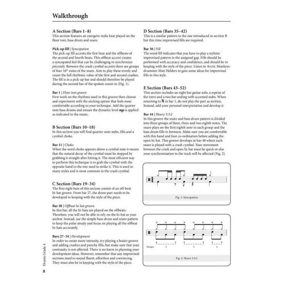 Rockschool LIVRO Drums Grade 4 2018