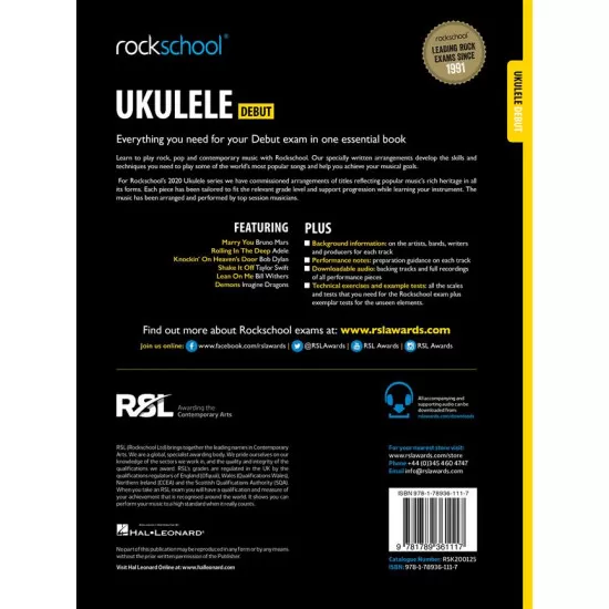 Rockschool LIVRO Ukulele Debut (2020)