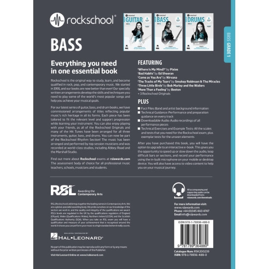 Rockschool LIVRO Bass Grade 1 2024