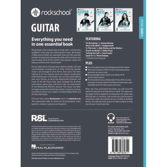 Rockschool LIVRO Guitar Grade 3 2024