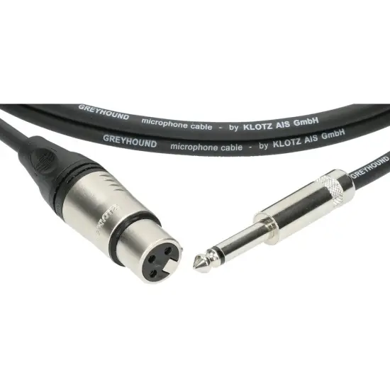 Klotz CABO MICROFONE GRG1FP10.0 Greyhound 10m XLR F/Jack TS