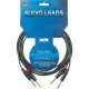 Klotz CABO AUDIO KMPP0600 Audio Leads 6m 2 Jack/2 Jack