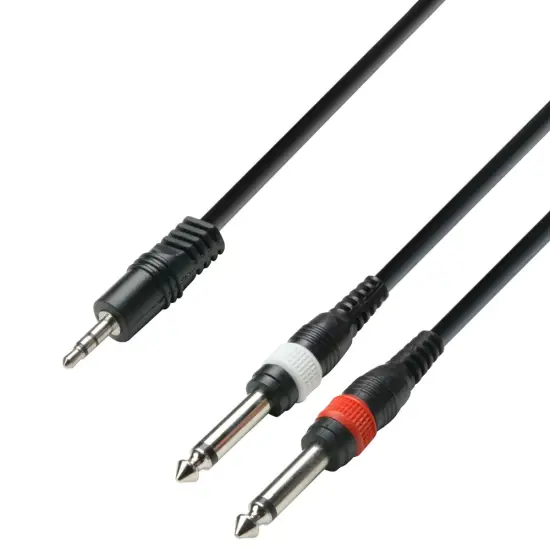 Adam Hall CABO AUDIO K3YWPP0300 3m Mini JACK/2 Jack