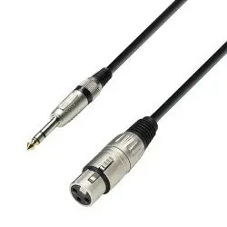 Adam Hall CABO MICROFONE K3BFV0600 6m XLR/Jack
