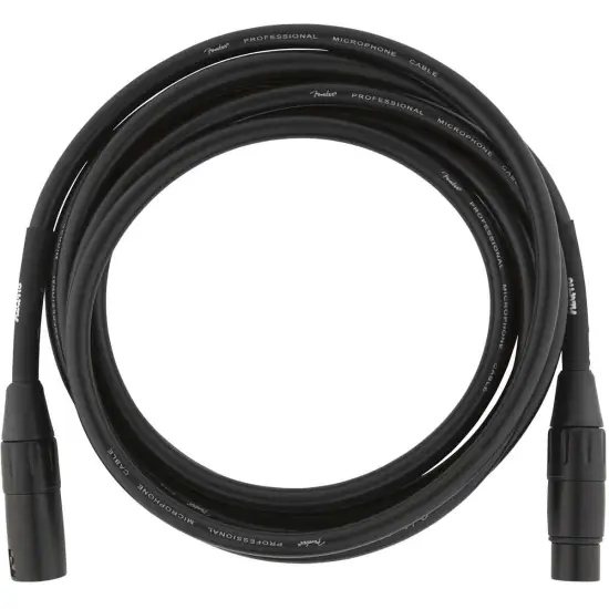 Fender CABO MICROFONE Professional Series 7,5m XLR/XLR Black