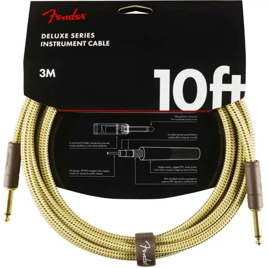 Fender Deluxe Series 3m Jack/Jack Tweed