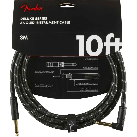 Fender Deluxe Series 3m Jack/Jack Black Tweed