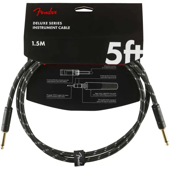 Fender Deluxe Series 1,5m Jack/Jack Black Tweed