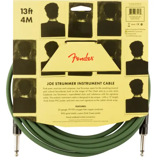 Fender Strummer Pro 4m Jack/Jack Drab Green