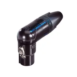 Neutrik FICHA XLR Femea Angulo NC3FRX B Black