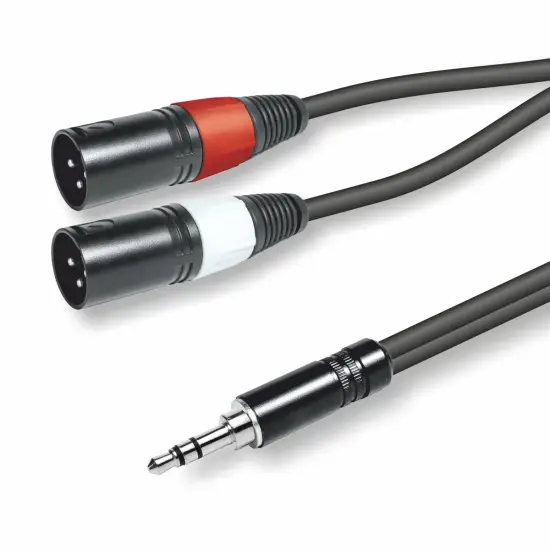 Emelec ViasCom CABO AUDIO 3,5 Macho ST / 2x XLR Macho 3mt