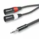Emelec ViasCom CABO AUDIO 3,5 Macho ST / 2x XLR Macho 3mt
