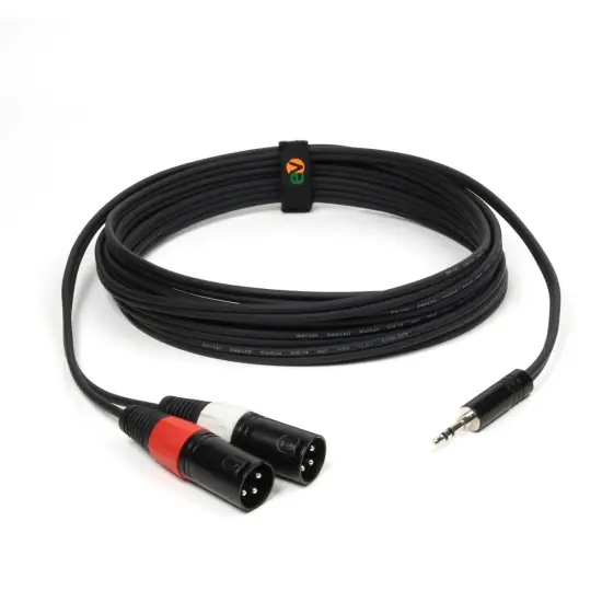 Emelec ViasCom CABO AUDIO 3,5 Macho ST / 2x XLR Macho 3mt